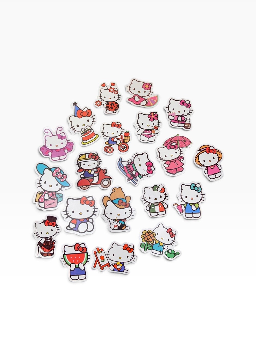 40 Sanrio Hello Kitty Assorted Color Sticker Set